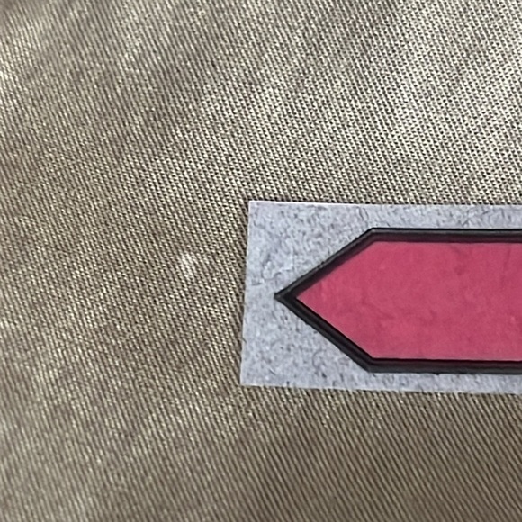 Monica Nera Long Sleeve Mandarin Collar Button Front Shirt in Tan - Size Medium - Picture 7 of 8